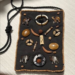 Handcrafted Beaded Small Purse with Animal Accents